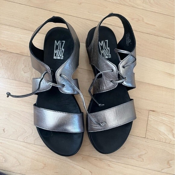 Miz Mooz Davey Leather Lace-Up Sandals 39 NWOB - Picture 4 of 12